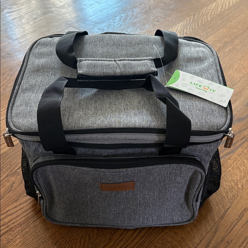 LifeWit Gray Insulated Lunch Bag